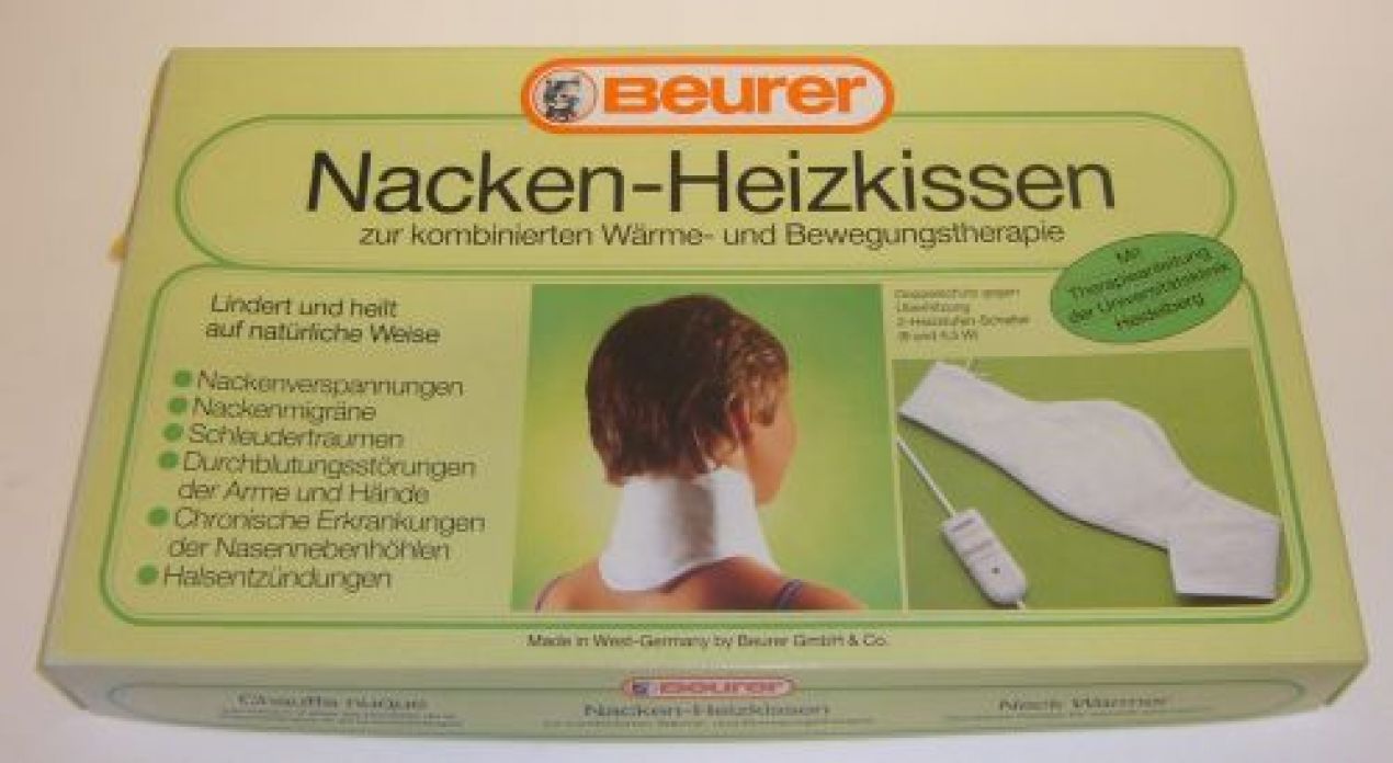 Entwicklung des ersten Nacken-Heizkissens 1979