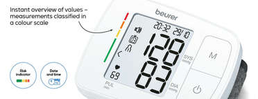 Beurer talking wrist blood pressure monitor BC 21 Product picture