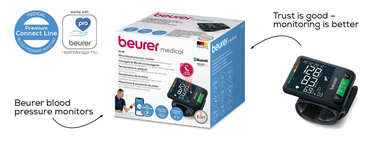 Beurer BC 87 Bluetooth® wrist blood pressure monitor Product picture