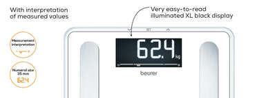 Beurer BF 400 SignatureLine White diagnostic bathroom scale Product picture