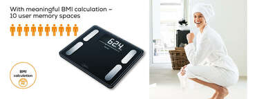 Beurer BF 410 SignatureLine White diagnostic bathroom scale Product picture