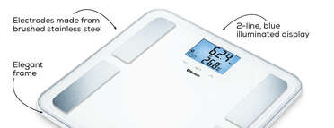 Beurer BF 850 diagnostic bathroom scale in black Product picture