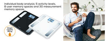 Beurer BF 850 diagnostic bathroom scale in white Product picture