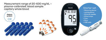 Beurer GL 44 mg/dL blood glucose monitor in white Product picture