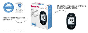 Beurer GL 44 mg/dL blood glucose monitor in white Product picture