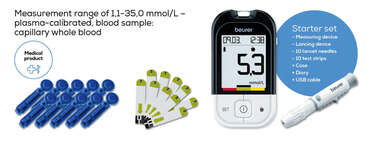 Beurer GL 48 mmol/L Blood glucose monitor Product picture