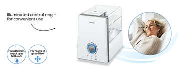 Beurer LB 88 air humidifier in white Product picture