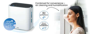 Beurer LR 330 2-in-1 comfort air purifier: air cleaning and air humidification rolled into one Product picture