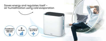 Beurer LR 330 2-in-1 comfort air purifier: air cleaning and air humidification rolled into one Product picture