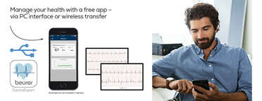 Beurer ME 90 mobile ECG device Product picture