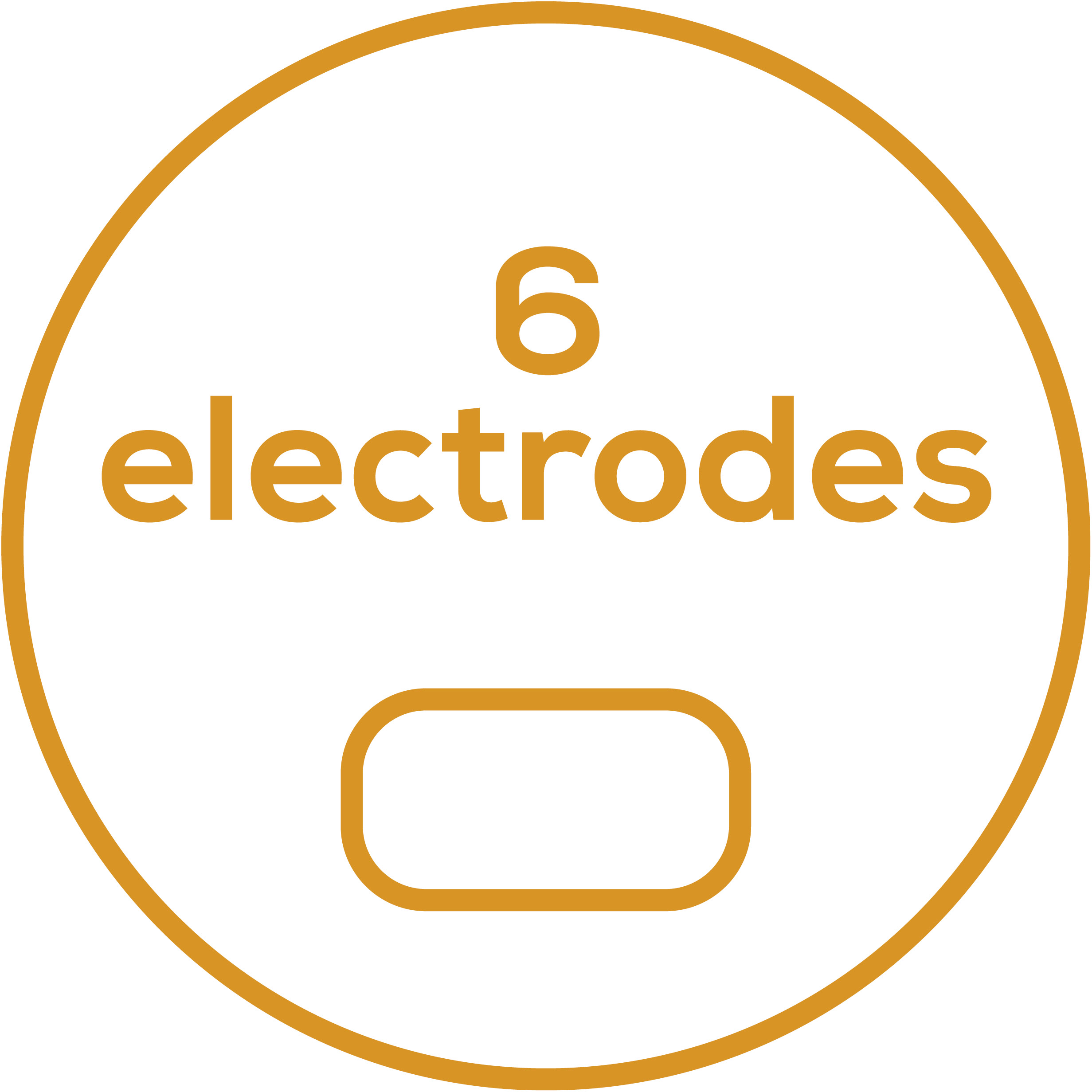 Accessories 6 self-adhesive electrodes
