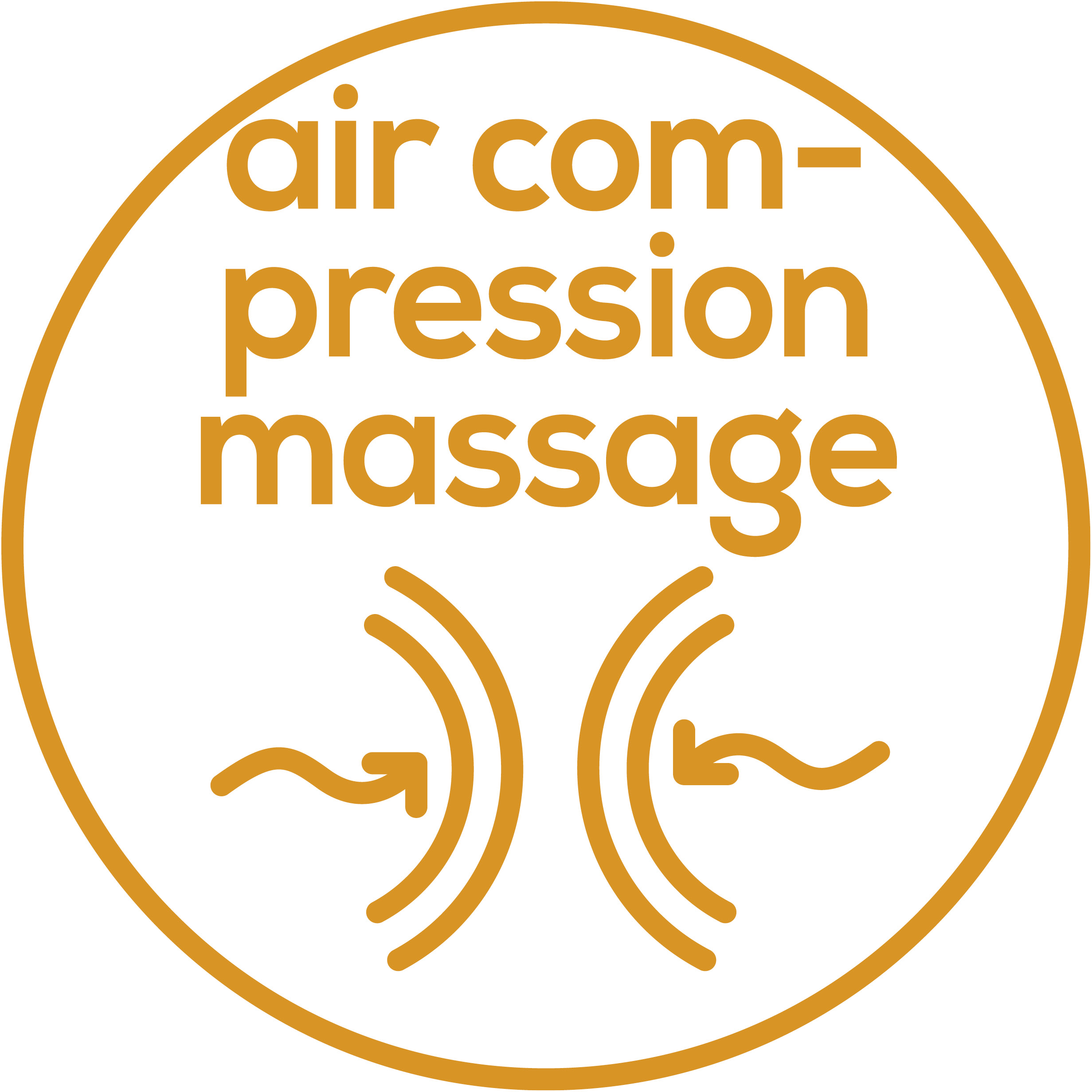 Air compression massage 3 intensity levels
