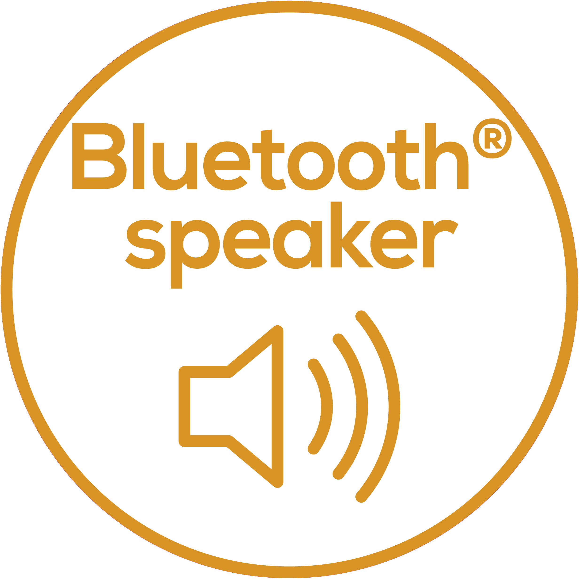  <i>Bluetooth</I><sup>®</sup> speaker This produkt has a built-in speaker.
