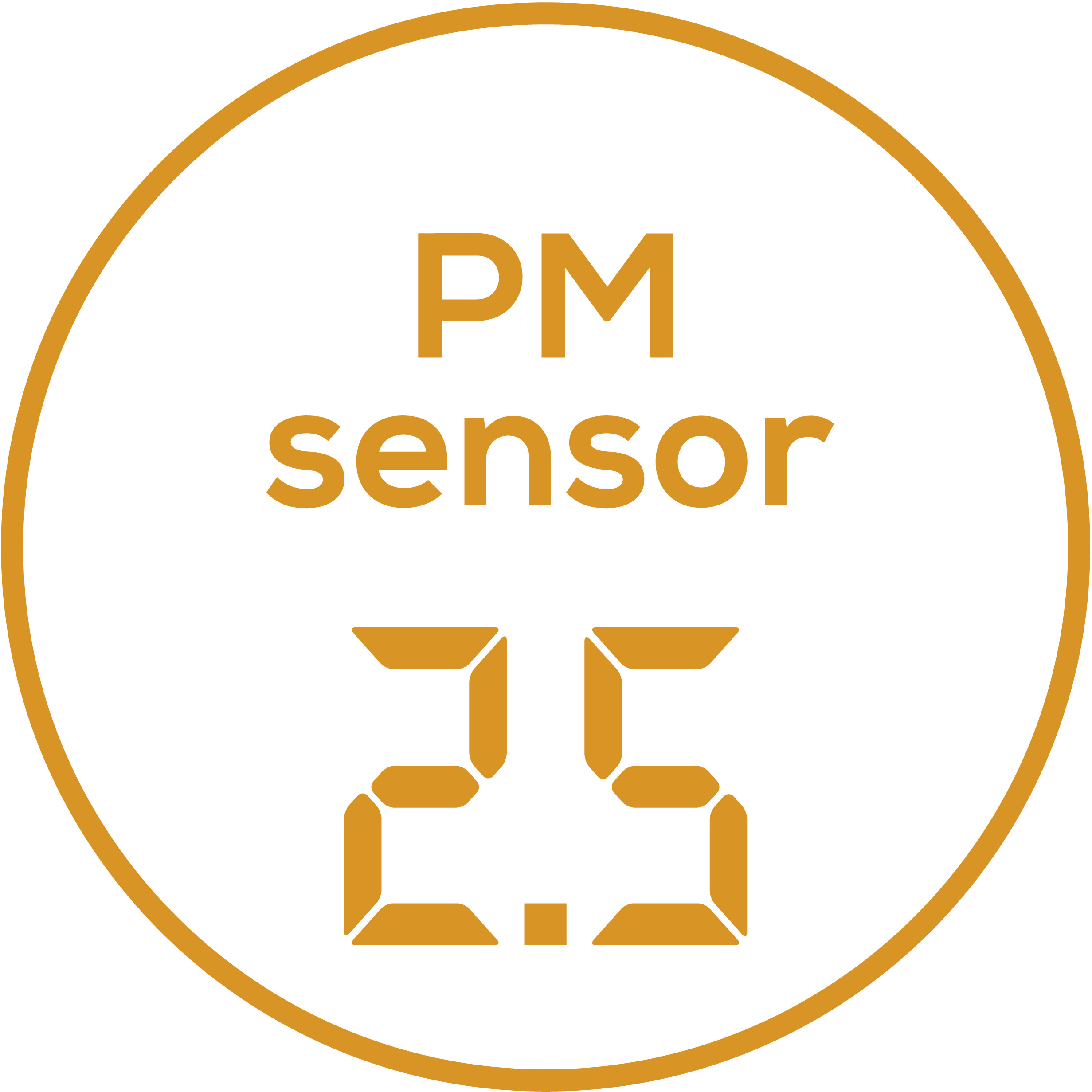 PM 2.5 Sensor Recognises fine dust with particle sizes of up to 2.5 &mu;m
