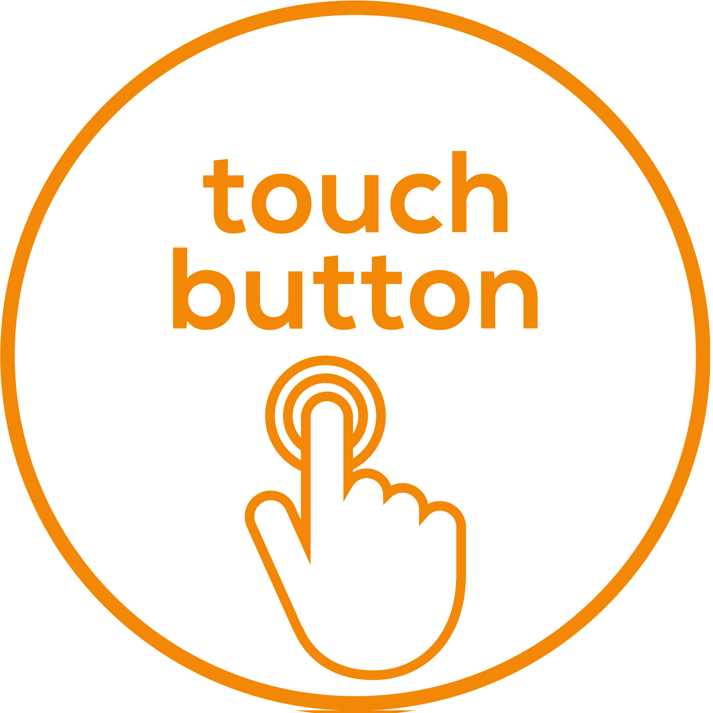 Contact sensor Convenient operation via a touch button