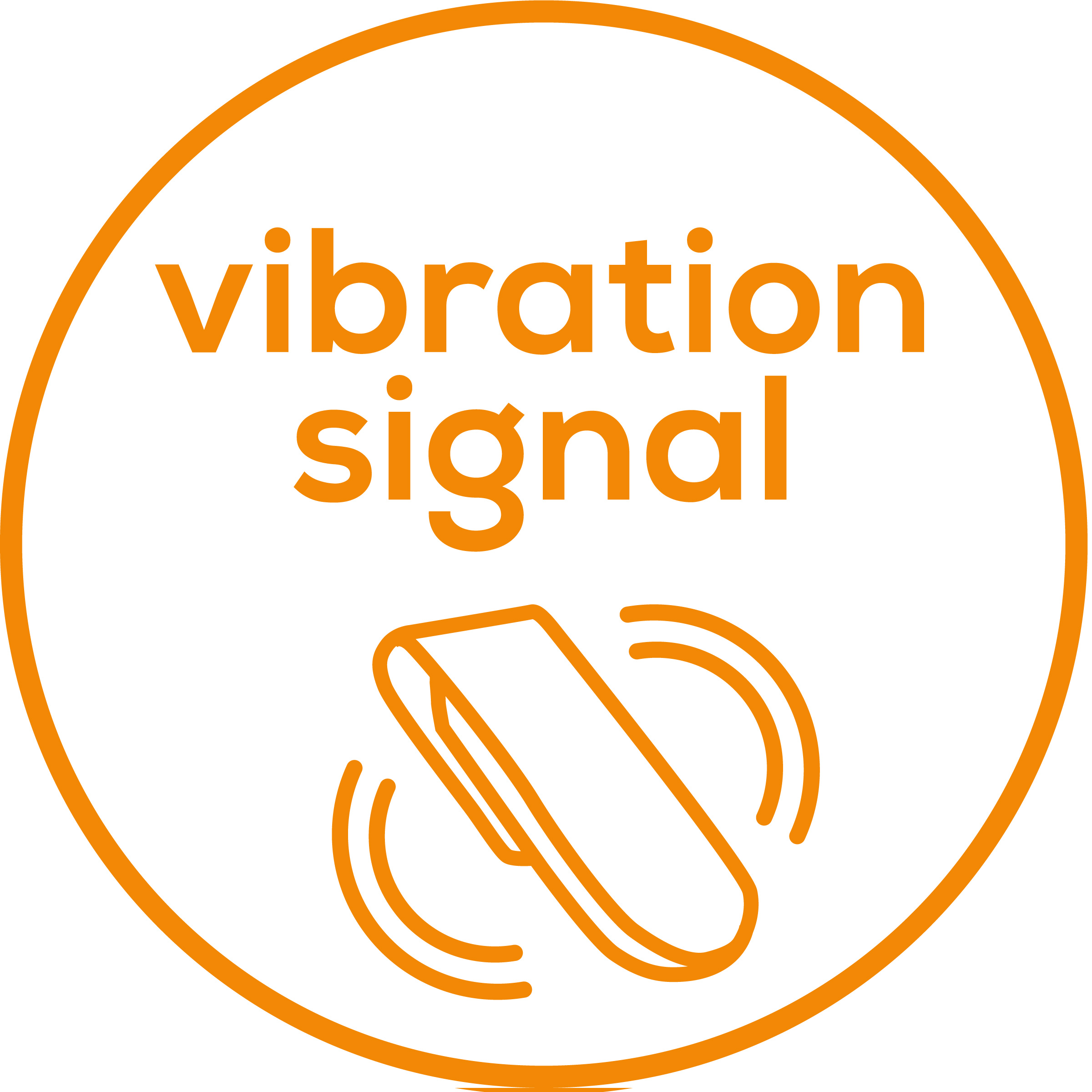 Vibration signal Gentle vibration signal after sitting in one position for too long