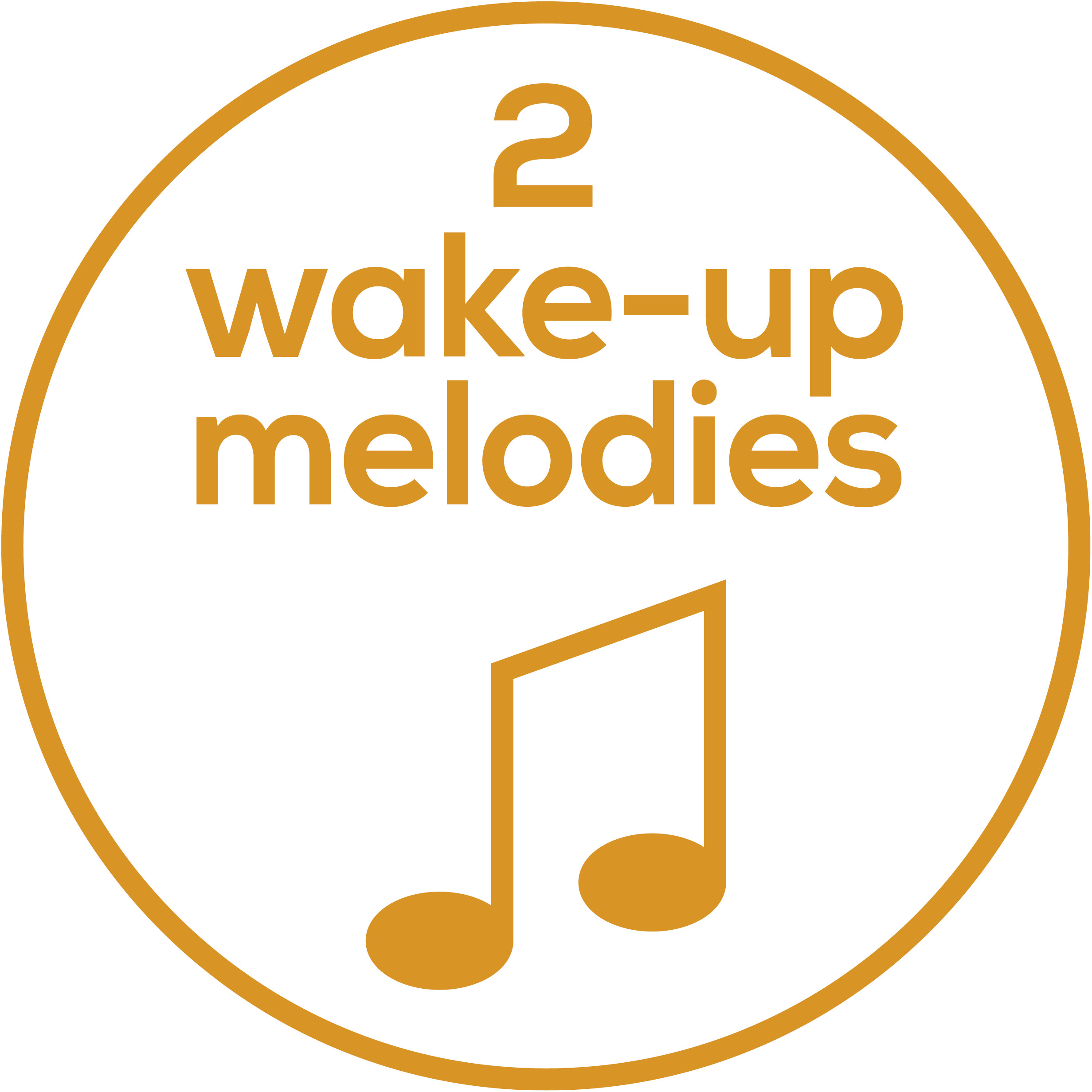 Melody selection 2 wake-up melodies
