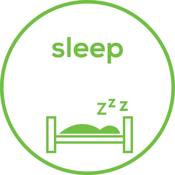 Sleep tracking Overnight recording of sleep activity and sleep duration