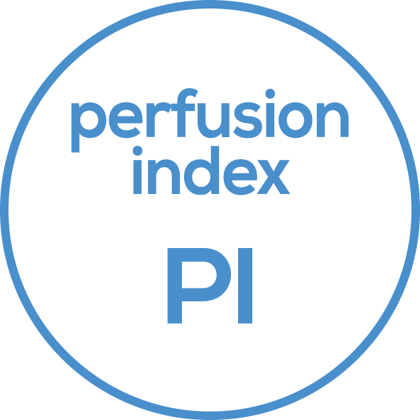 Perfusions Index  The device measures the blood flow value of the finger.
